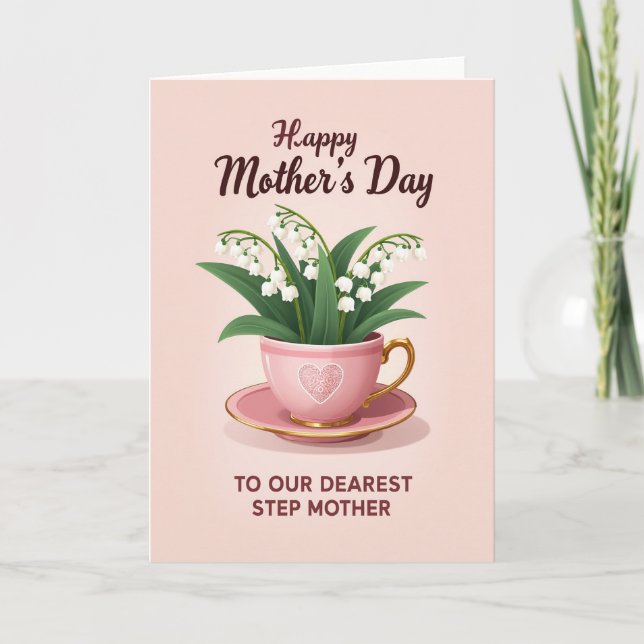 Chevron Teacup Delight Card (Front)