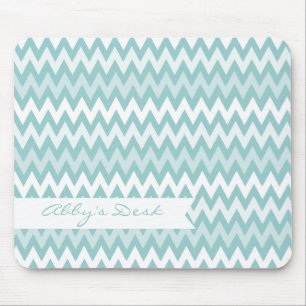Chevron Tri-tone Pattern Mouse Pad