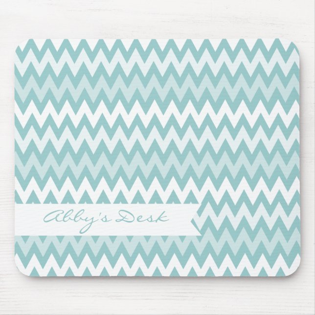 Chevron Tri-tone Pattern Mouse Pad (Front)