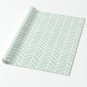 Chevron Wrapping Paper - Mint