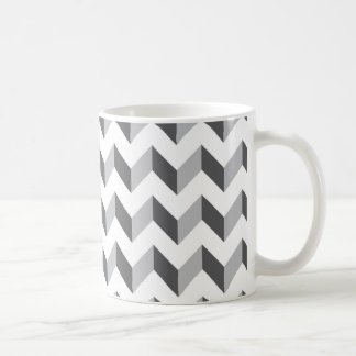 Chevron Zig Zag Grey Coffee Mug