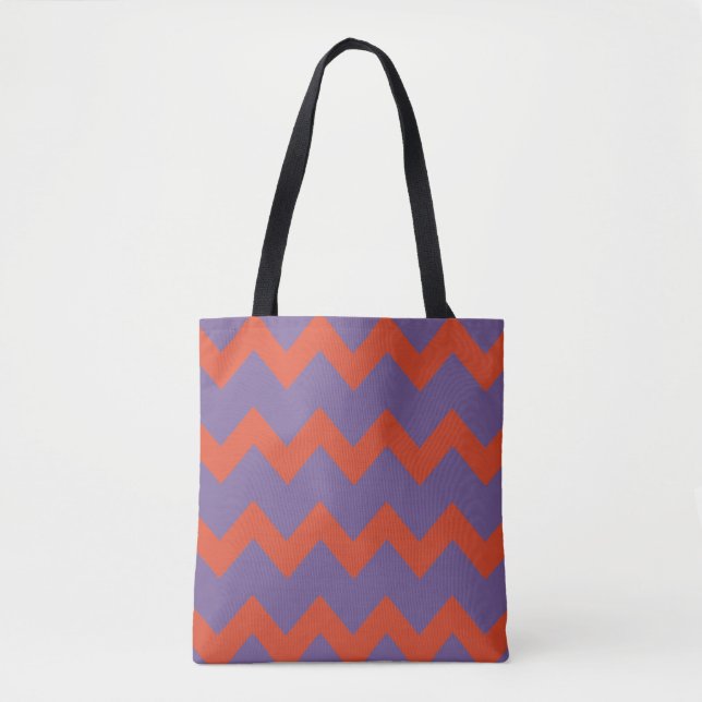 Chevron zigzag design in natural bright colours tote bag (Front)
