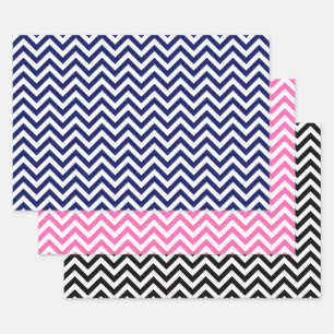 Chevron ZigZag DIY Pattern & Background Colours Wrapping Paper Sheet