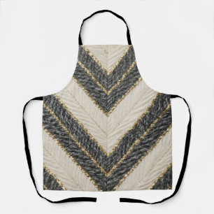 Chevron Zigzag Glam Pattern Apron