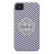 Chevron Zigzag Navy Blue Pattern Monogram