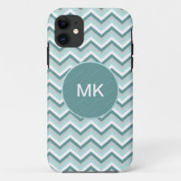 Chevron ZigZag Pattern in Mint Green - Customised