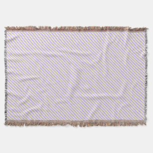 Chevron zigzag pattern purple lilac and cream throw blanket
