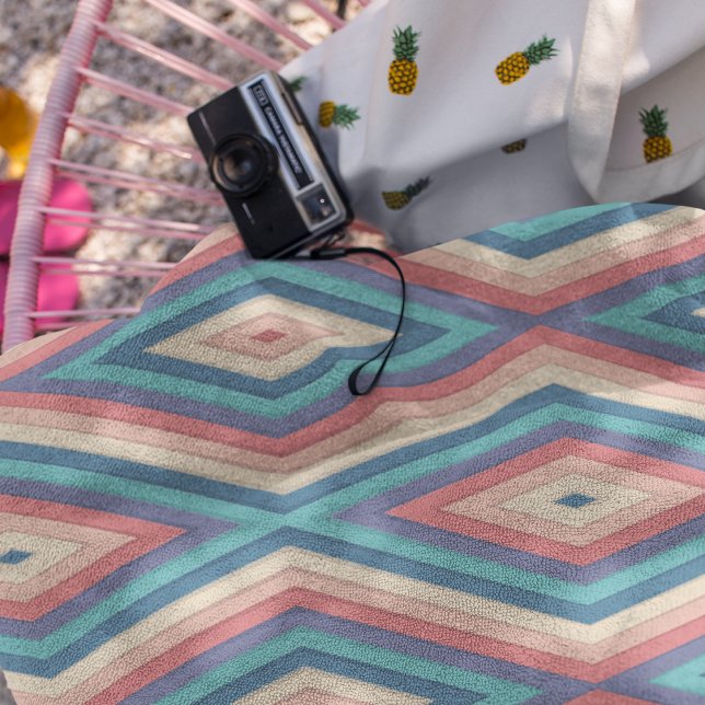 Chevron Zigzag Stripes Seamless Pattern Bath Towel Set (Creator Uploaded)