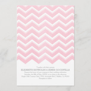 Chevron Zigzag Wedding Invitations