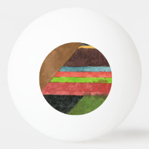 "Chevrons" Abstract Design Ping Pong Ball