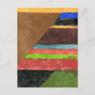 "Chevrons" Abstract Design Postcard
