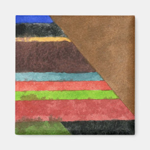 "Chevrons" Abstract Magnet