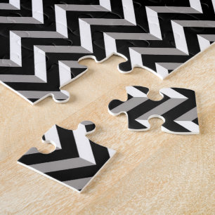 Chevrons Geometric Optical Illusion Jigsaw Puzzle