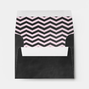 Chevrons on Chalk RSVP Envelope
