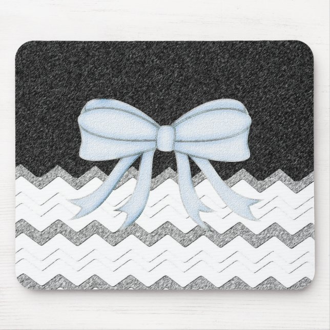 Chevrons Pattern Shower Party Office Destiny Mouse Pad (Front)