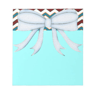 Chevrons Pattern Shower Party Office Destiny Notepad