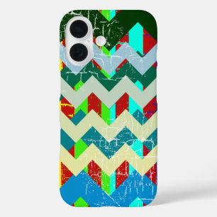 chevrons - stylish and colourful iPhone 16 case