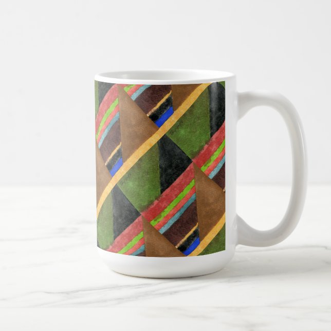 "Chevrons" Tiled Abstract Design Mug (Right)
