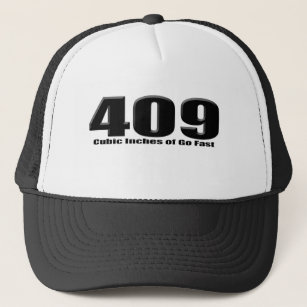 chevy 409 cubic inch big block impala trucker hat