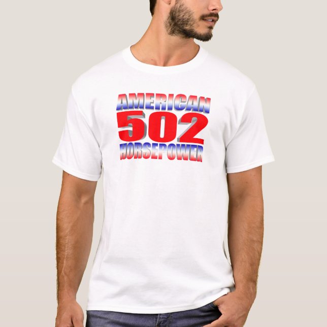 Chevy 502 big block Muscle Car T-Shirt (Front)