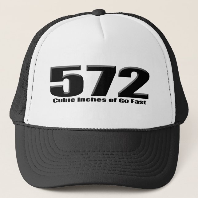Chevy 572 big block go fast trucker hat (Front)