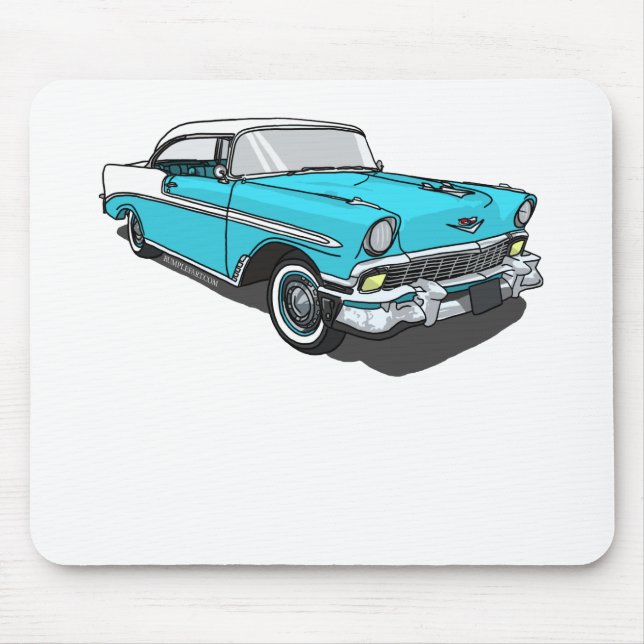 Chevy Bel Air - Blue Mouse Pad (Front)