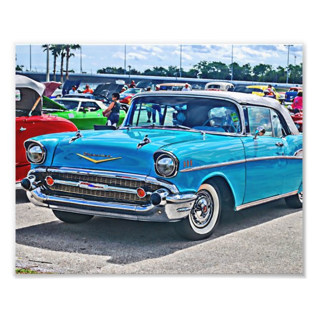 Chevy Bel Air Hotrod Art Photo Print (Front)