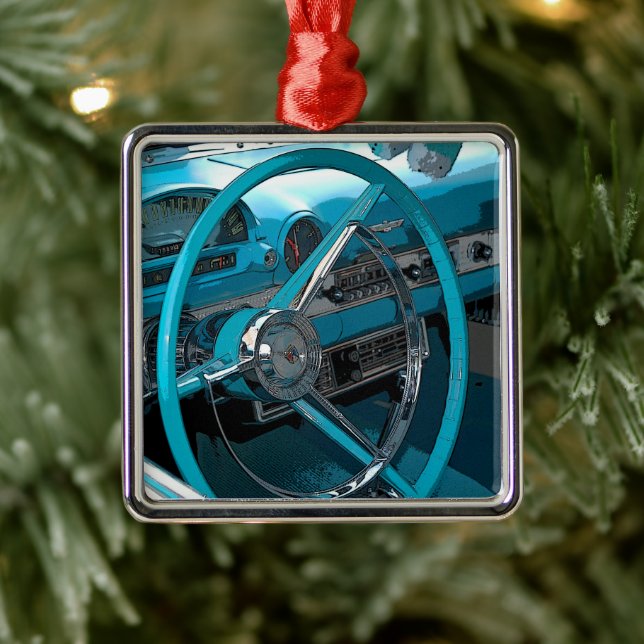 Chevy Belair Metal Tree Decoration (Tree)