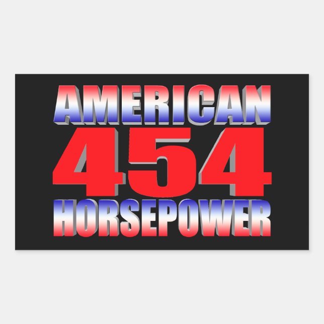 chevy big block 454 rectangular sticker (Front)