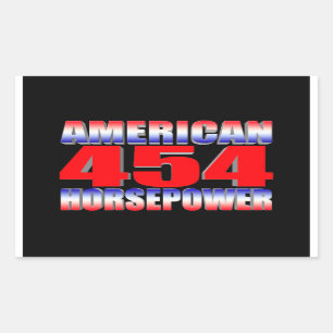 chevy big block 454 rectangular sticker
