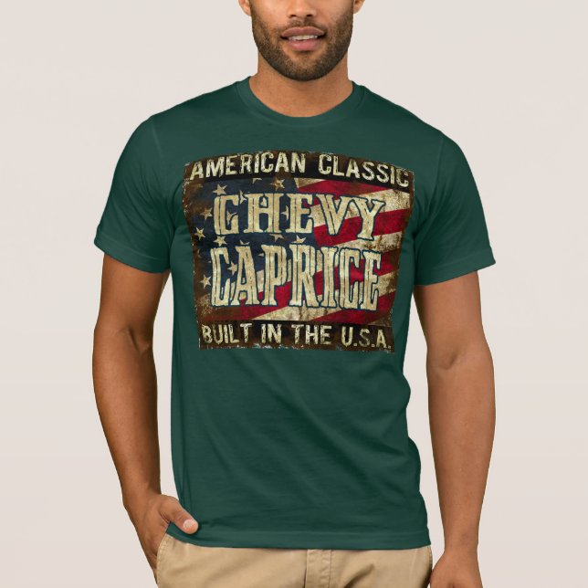 Chevy Caprice - Classic Car Built in the USA T-Shirt (Front)