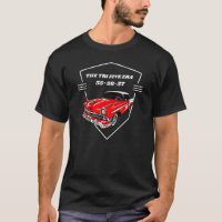Chevy Car Tri Five Era 55 56 57 Red Vintage