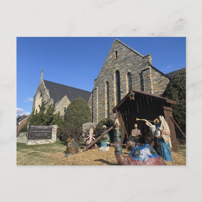 Chevy Chase Nativity Scene Postcard (Front)