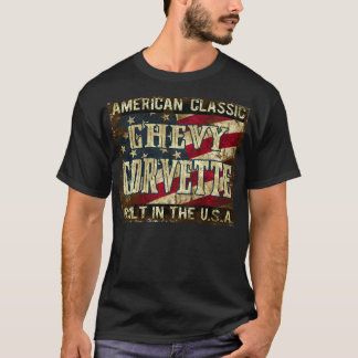 Chevy Corvette - Classic Car Built in the USA T-Shirt