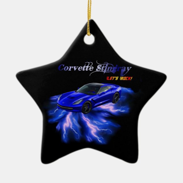 Chevy: Corvette Stingray 2013 Ceramic Tree Decoration (Front)