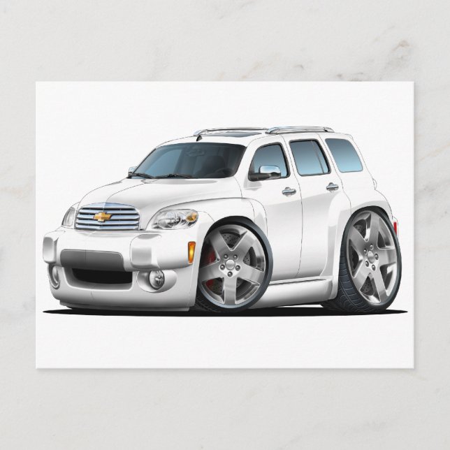 Chevy HHR White Truck Postcard (Front)