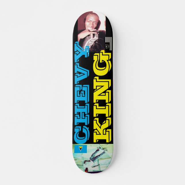 CHEVY KING OFFICIAL  JMT 7 3/4" Skateboard Deck (Front)