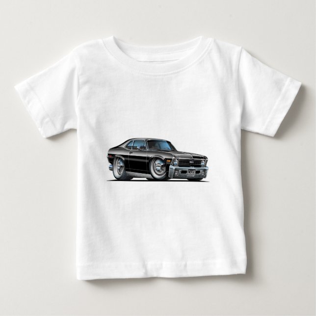Chevy Nova Black Car Baby T-Shirt (Front)