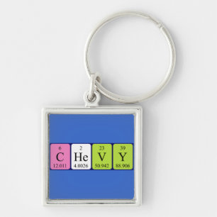 Chevy periodic table name keyring