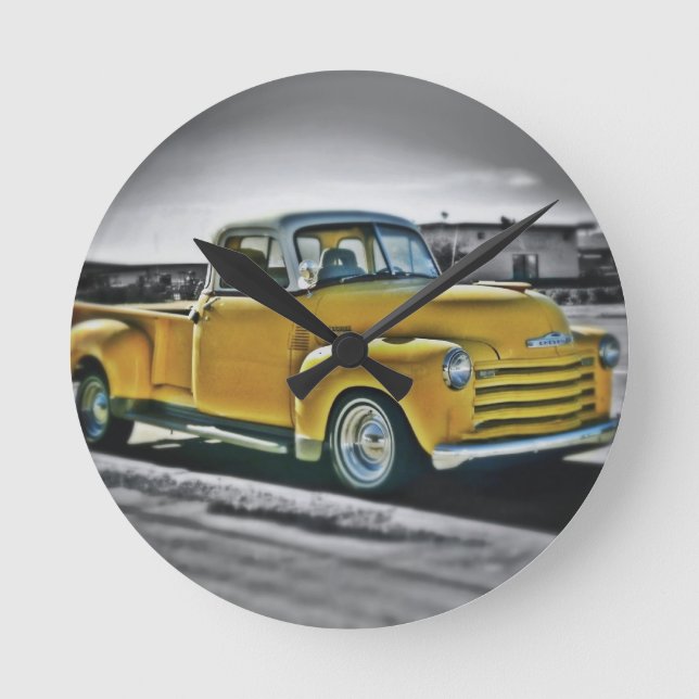 Chevy Pick Up Round Clock (Front)