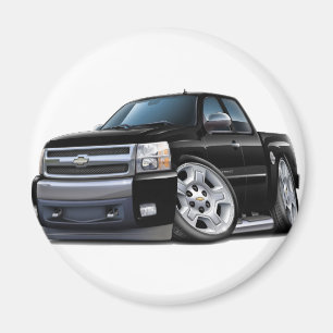 Chevy Silverado Black Extended Cab Magnet