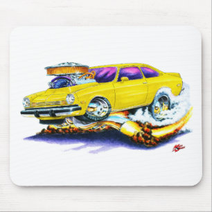 Chevy Vega Yellow Car Mouse Pad