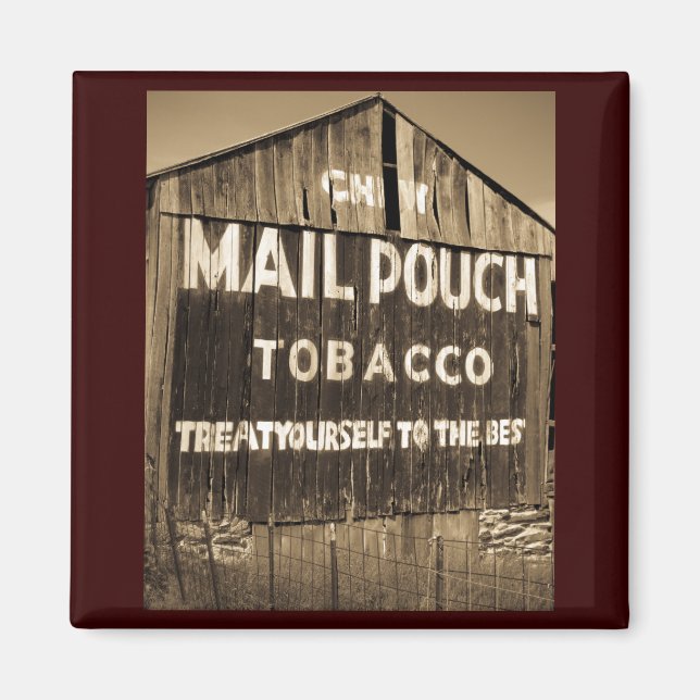 Chew Mail Pouch Tobacco Barn Magnet (Front)