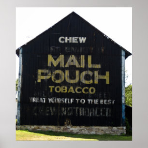 Chew Mail Pouch Tobacco Barn - Original Photo Poster