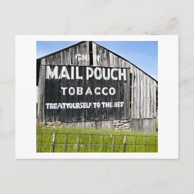 Chew Mail Pouch Tobacco, Old Barn Postcard (Front)