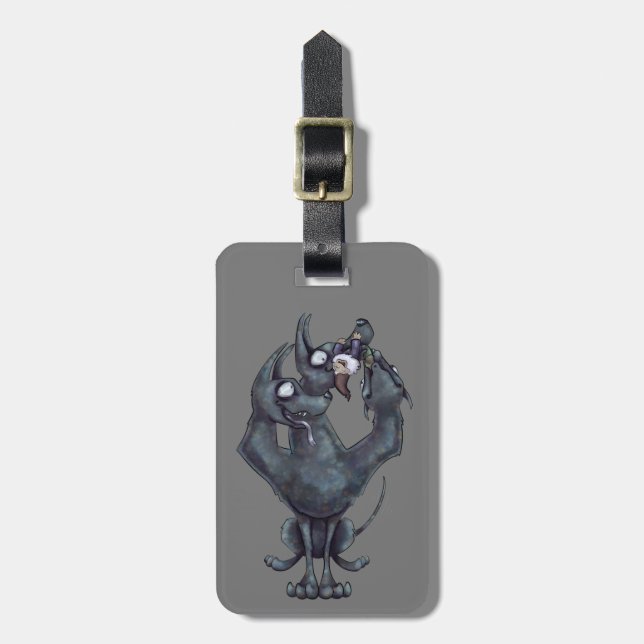 Chew Toy Luggage Tag (Front Vertical)
