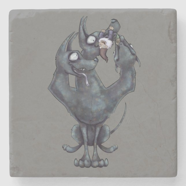 Chew Toy Stone Coaster (Front)