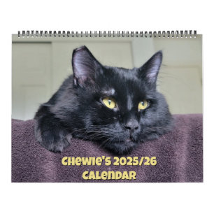 Chewie the Black Cat: 18 Months of Whiskers, Paws, Calendar