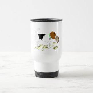Chewing Beagle Travel Mug