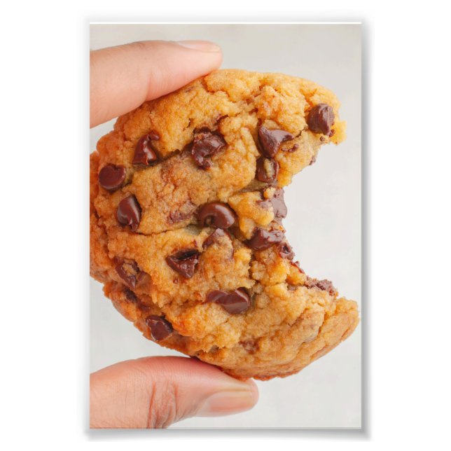 Chewy Peanut Butter Chocolate Cookie Bite Photo Print (Front)